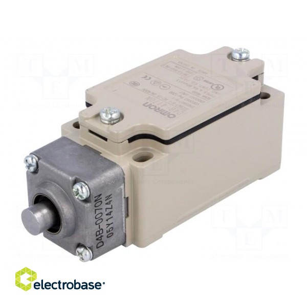 Limit switch | pin plunger Ø9,2mm | NO + NC | 10A | max.400VAC | M20 image 1