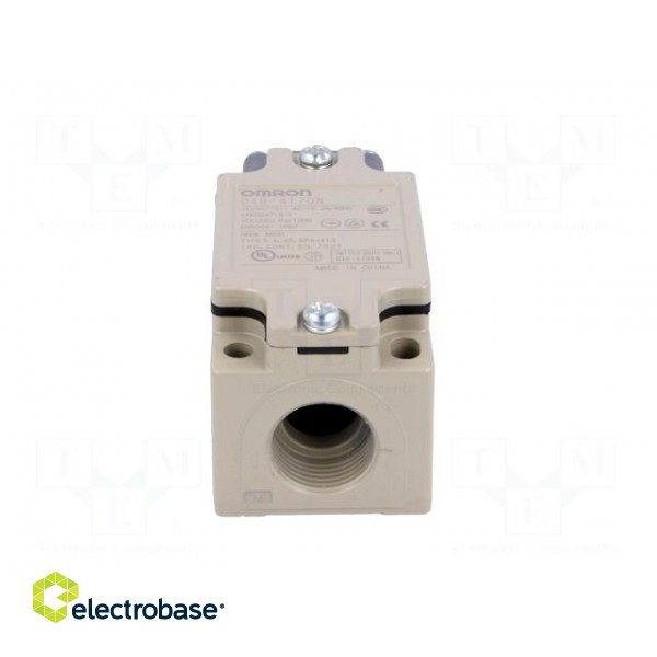 Limit switch | pin plunger Ø9,2mm | NO + NC | 10A | max.400VAC | M20 image 5