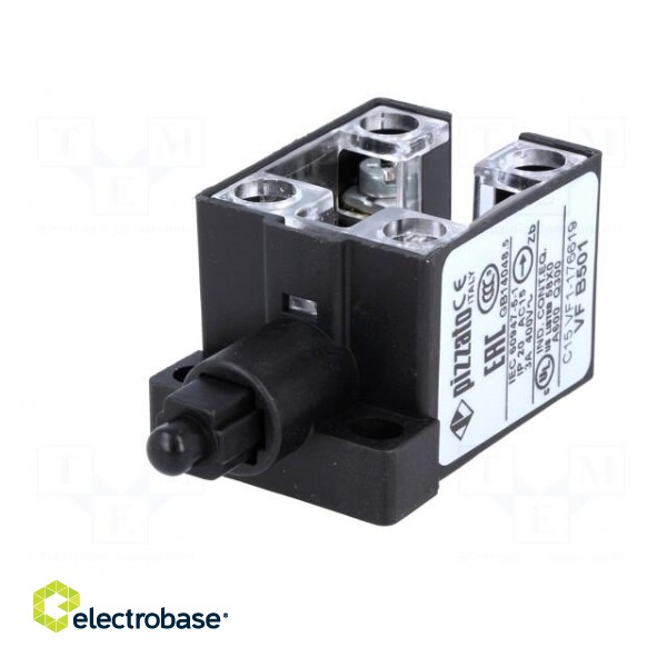 Limit switch | plastic plunger | 10A | max.400VAC | max.250VDC | IP20 paveikslėlis 2