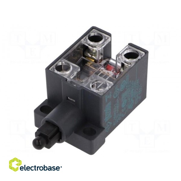 Limit switch | plastic plunger | NO + NC | 10A | max.400VAC | IP20 paveikslėlis 1