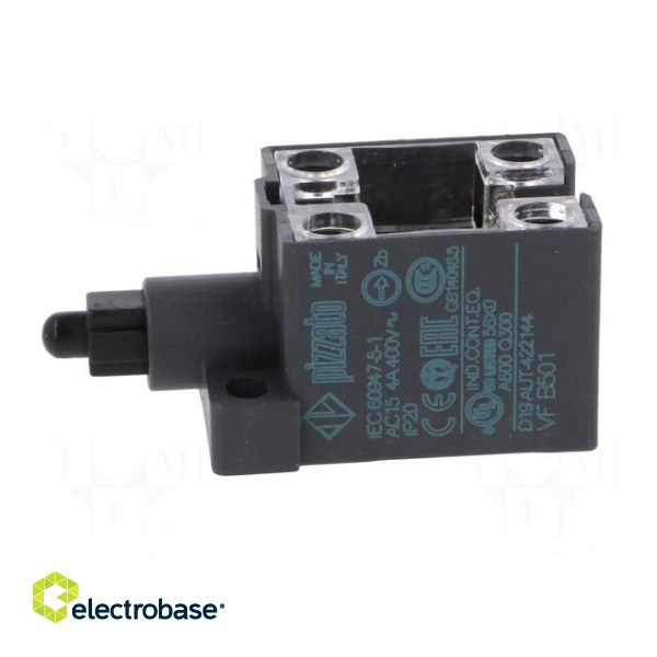 Limit switch | plastic plunger | NO + NC | 10A | max.400VAC | IP20 фото 3