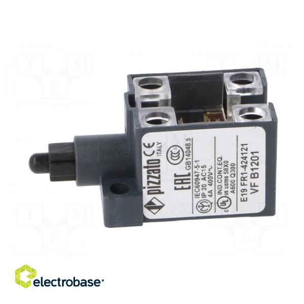 Limit switch | plastic plunger | NO x2 | 10A | max.400VAC | max.250VDC paveikslėlis 3