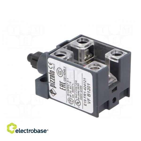 Limit switch | plastic plunger | NO x2 | 10A | max.400VAC | max.250VDC фото 4