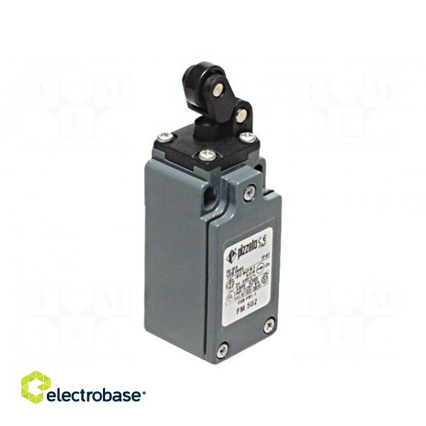 Limit switch | plastic roller Ø14mm | NO + NC | 10A | max.500VAC