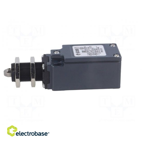 Limit switch | plunger with metal roller Ø12mm | NO + NC | 10A image 3