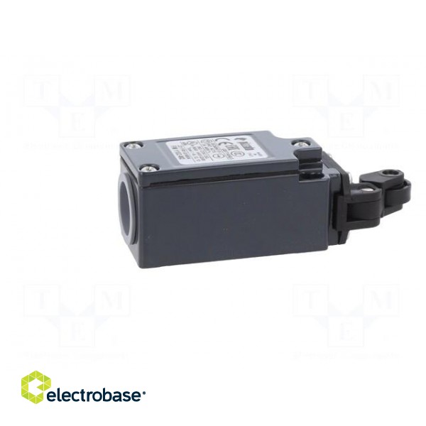 Limit switch | plunger with plastic roller Ø14mm | NC x2 | 10A image 7