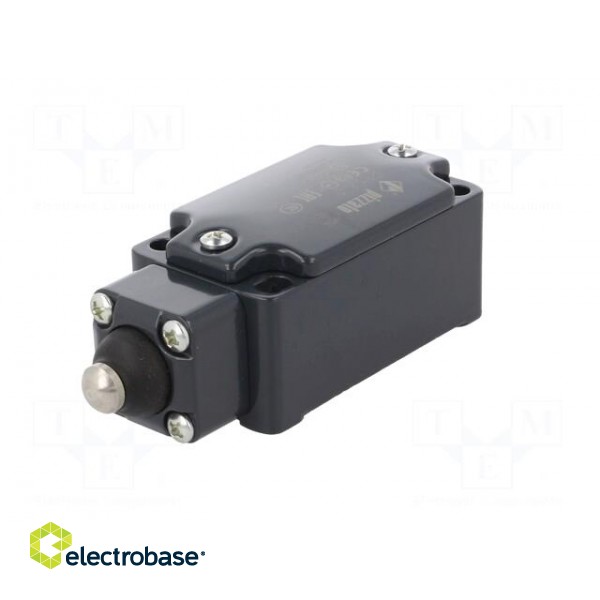 Limit switch | rubber seal,pin plunger Ø10mm | NO + NC | 10A | IP67 image 2