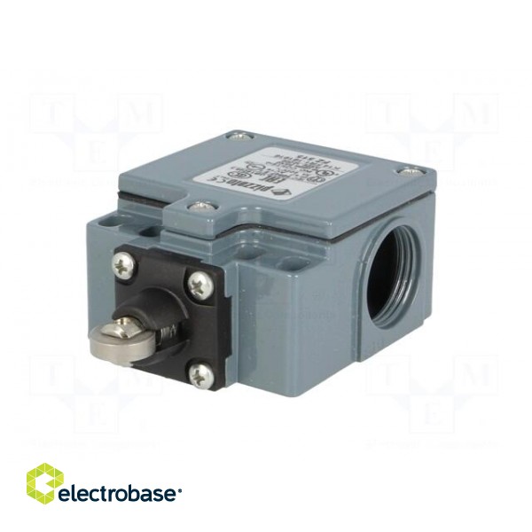 Limit switch | steel roller Ø12mm | NO + NC | 10A | max.500VAC | IP67 image 2