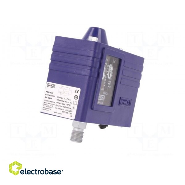 Module: pressure switch | pressure | 0÷7 bar | OUT 1: SPDT,relay фото 8