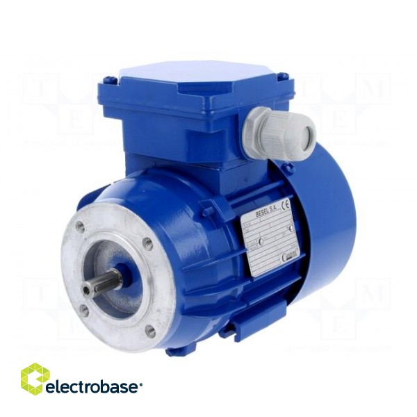 Motor: AC | 60W | 230/400VAC | 1400rpm | continuous operation S1 | IP54 image 1