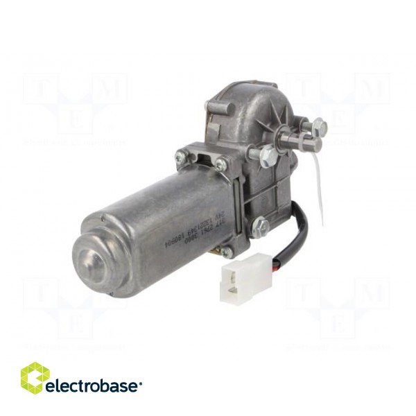 Motor: DC | 24VDC | 25rpm | worm gear | 4Nm | IP40 | Trans: 62: 1 | 1.1A image 2