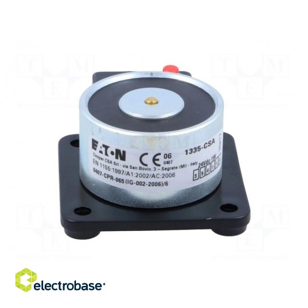 Electromagnet: holding | Usup: 24VDC | Force: 50kg | Force: 490N | IP40 image 5