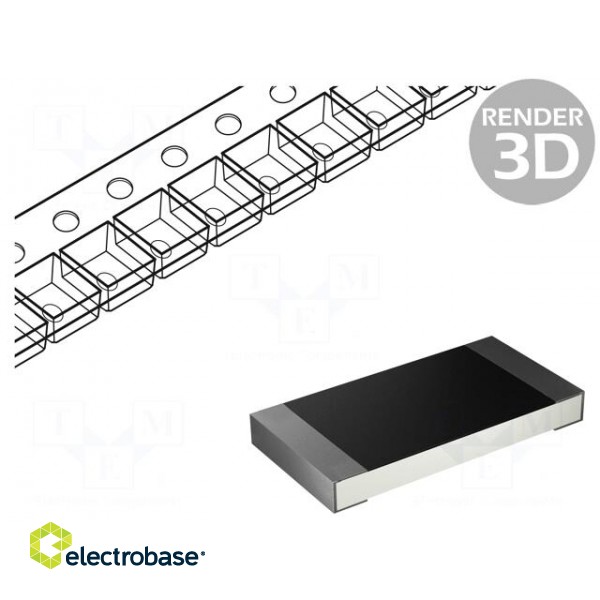 Resistor: metal film | SMD | 0603 | 6.8Ω | 100mW | ±1% | -55÷155°C