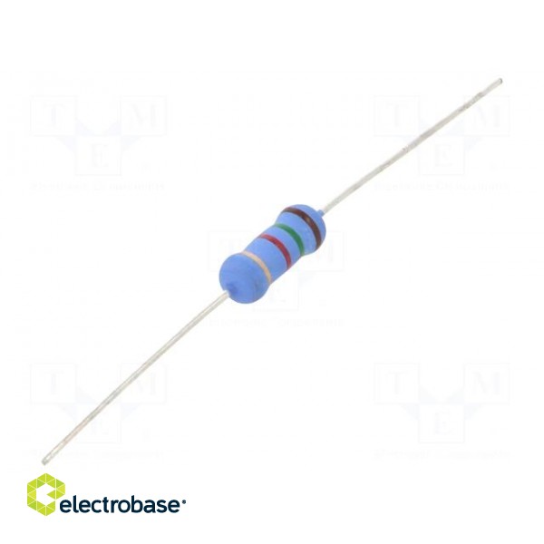Resistor: metal oxide | 1.5kΩ | 2W | ±5% | Ø5x12mm | -55÷155°C