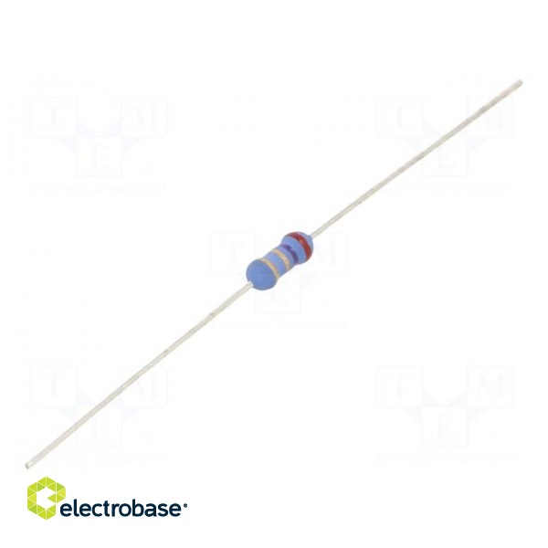 Resistor: metal oxide | 2.7Ω | 500mW | ±5% | Ø3.5x10mm | -55÷155°C