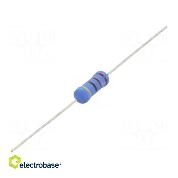 Resistor: metal oxide | 220Ω | 2W | ±5% | Ø5x12mm | -55÷155°C