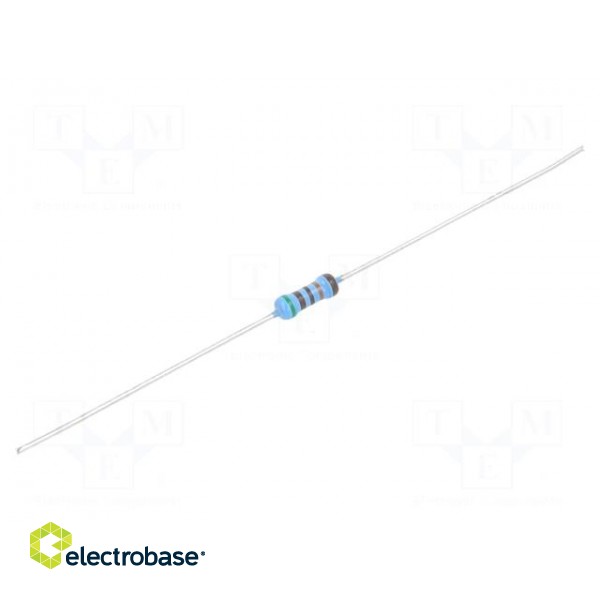 Resistor: thin film | THT | 511kΩ | 600mW | ±1% | Ø2.5x6.5mm | 50ppm/°C