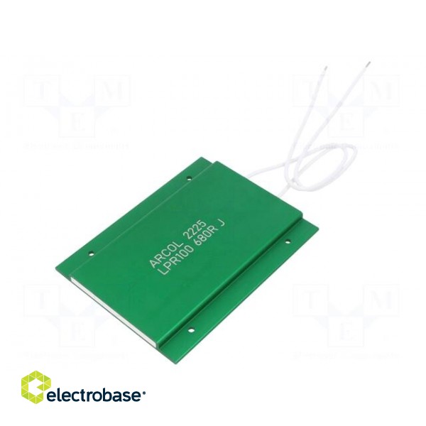 Resistor: power | screw | 680Ω | 100W | ±5% | 100x75x5.7mm