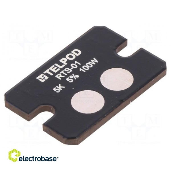 Resistor: thick film | screw | 5kΩ | 100W | ±5% | 38x25x2mm | 100ppm/°C