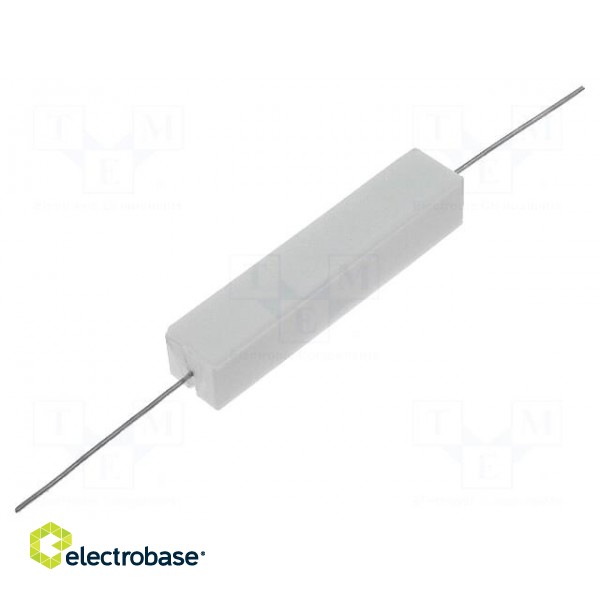 Resistor: wire-wound | cement | THT | 750mΩ | 10W | ±5% | 48x9.5x9.5mm