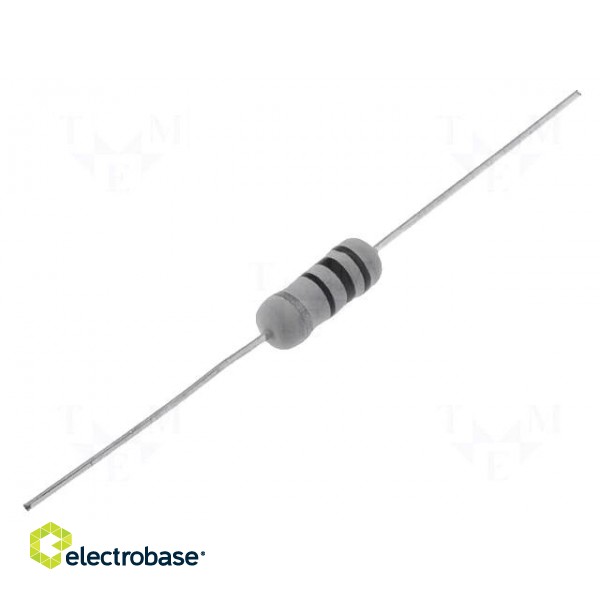 Resistor: wire-wound | THT | 120Ω | 2W | ±5% | Ø5x12mm | 300ppm/°C | axial