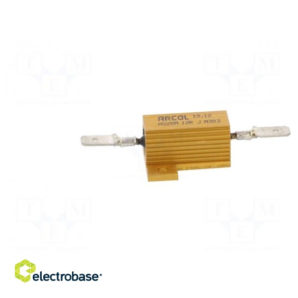 Resistor: wire-wound | with heatsink | screw | 12Ω | 25W | ±5% image 3