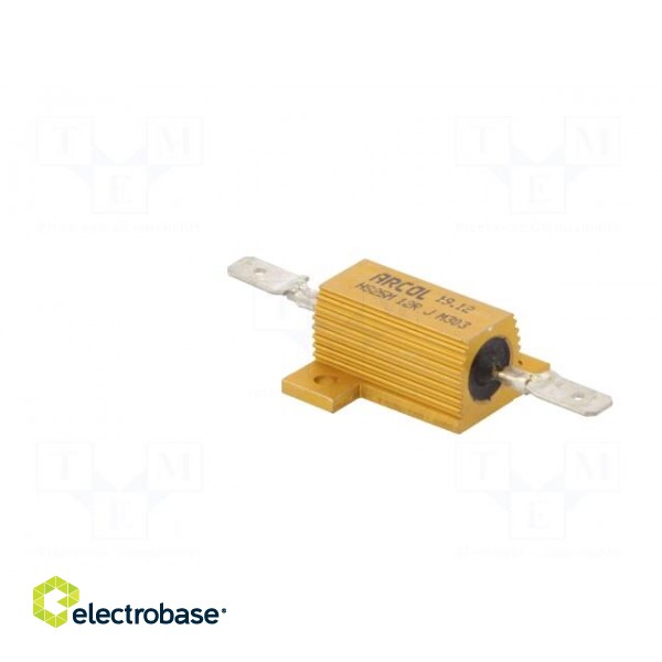 Resistor: wire-wound | with heatsink | screw | 12Ω | 25W | ±5% image 4