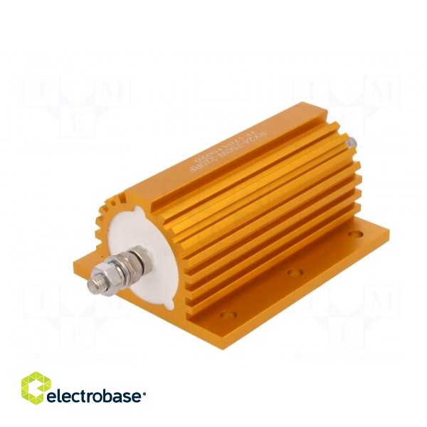 Resistor: wire-wound | with heatsink | screw | 220Ω | 250W | ±1% image 6