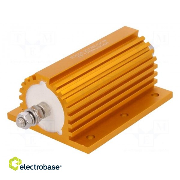 Resistor: wire-wound | with heatsink | screw | 5.1kΩ | 250W | ±1% image 1