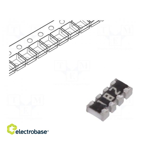 Resistor network: Y | SMD | 1.8kΩ | ±5% | 62.5mW | No.of resistors: 4