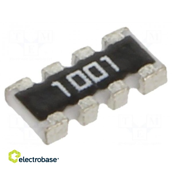 Resistor network: Y | SMD | 1kΩ | ±1% | 62.5mW | No.of resistors: 4