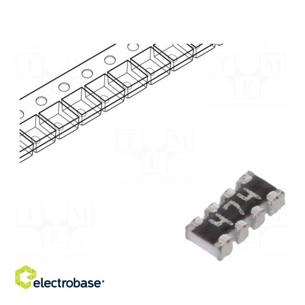Resistor network: Y | SMD | 470kΩ | ±5% | 62.5mW | No.of resistors: 4