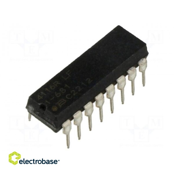 Resistor network: Y | THT | 680Ω | ±2% | 0.28W | No.of resistors: 8