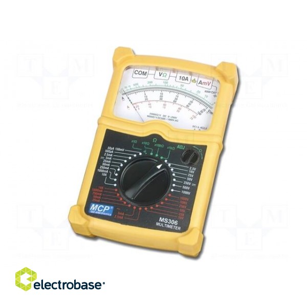 Analogue multimeter | analogue | VDC accuracy: ±1.5% | 170x165x55mm