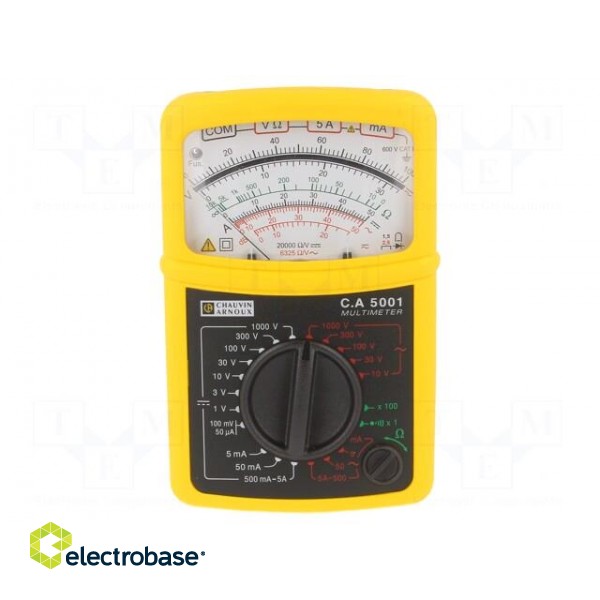 Analogue multimeter | Features: blown fuse indicator | 500g | IP40 image 1