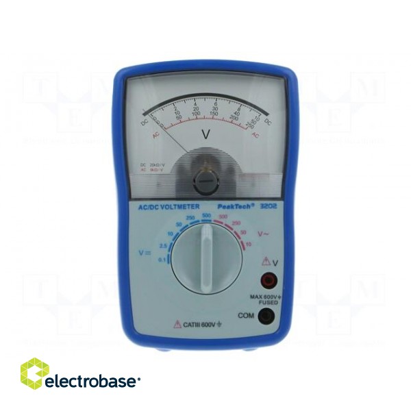 Voltmeter | Features: impact resistant holster | analogue | 300g фото 1