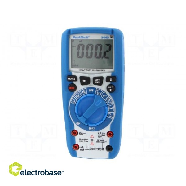 Digital multimeter | LCD 3,75 digit (6000),bargraph | -20÷780°C фото 1