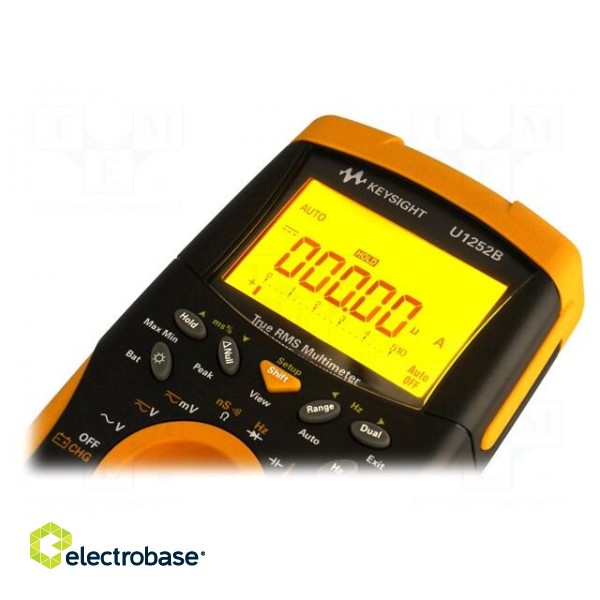 Digital multimeter | LCD 5 digits (50000) | Bargraph: 21segm. paveikslėlis 2