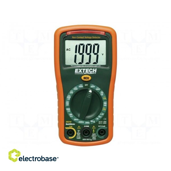 Digital multimeter | LCD | (2000) | VDC: 0.1mV÷600V | VAC: 100mV÷600V