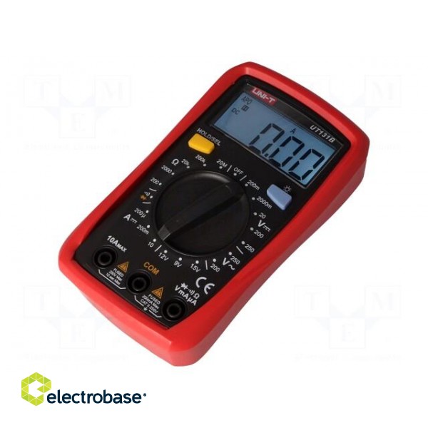 Digital multimeter | LCD (2000),with a backlit | Diode test: yes фото 2