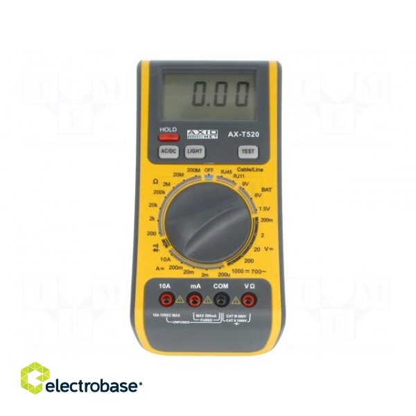 Digital multimeter | LCD 3,5 digit (3999) 15mm,with a backlit фото 1
