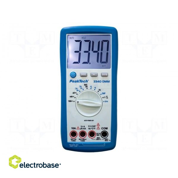 Digital multimeter | LCD | 3,75 digit (4000) | -20÷760°C