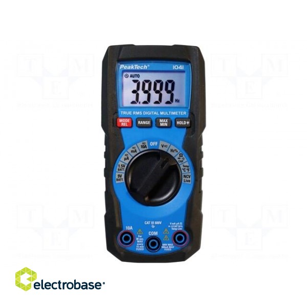 Digital multimeter | LCD | 3,75 digit (4000) | True RMS AC image 5