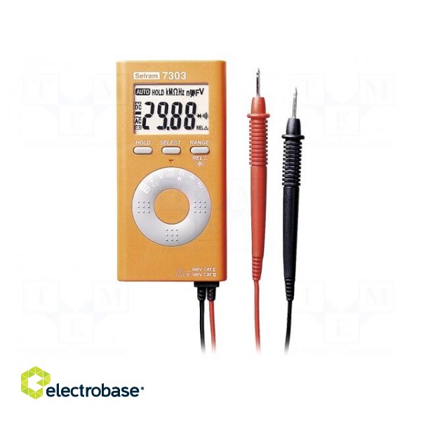 Digital multimeter | LCD | 3,75 digit (5000) | VDC: 400mV÷600V