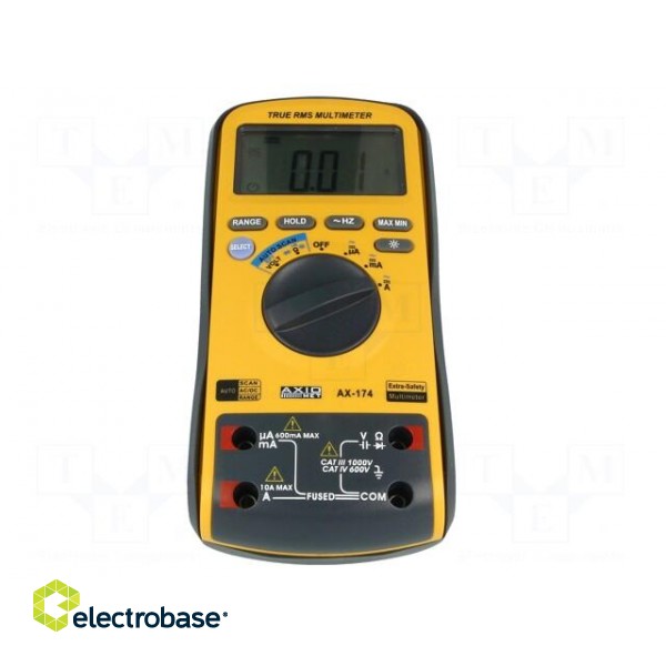 Digital multimeter | LCD (6000),with a backlit | 3x/s | True RMS image 6