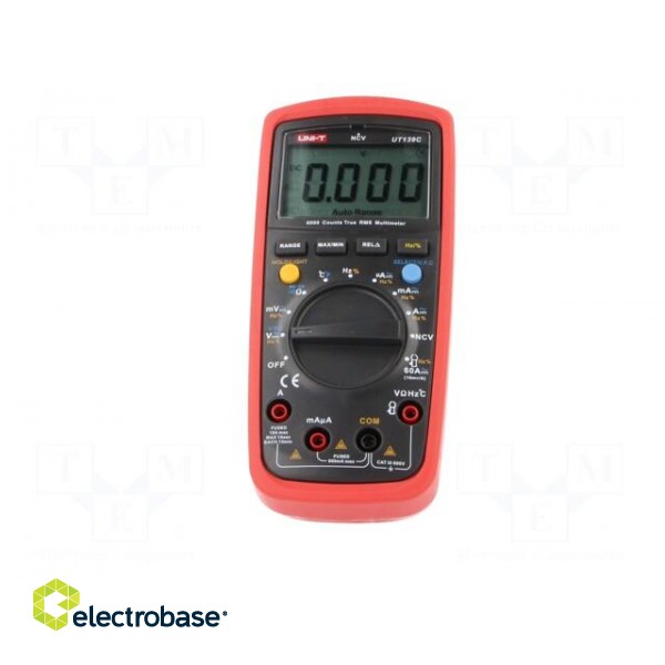 Digital multimeter | LCD (6000),with a backlit | True RMS paveikslėlis 3