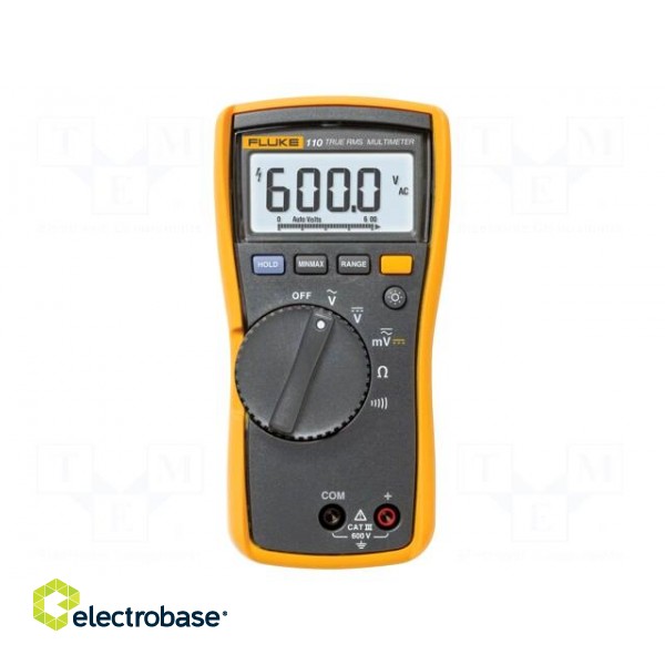 Digital multimeter | LCD | (6000) | Bargraph: 33segm.32x/s