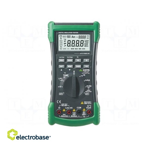 Digital multimeter | LCD | (6600) | VDC: 660mV,6.6V,66V,660V,1kV