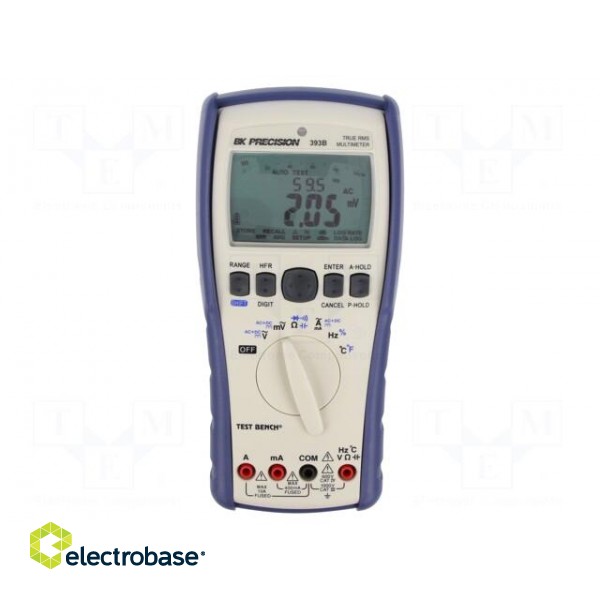 Digital multimeter | USB | LCD | (100000) | 3x/s | I DC: 10mA,100mA,10A paveikslėlis 1