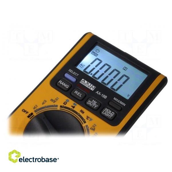 Digital multimeter | LCD (6000) 14mm,with a backlit | 3x/s paveikslėlis 7